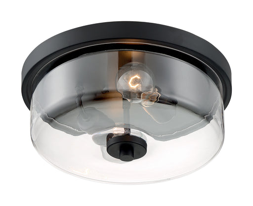 Myhouse Lighting Nuvo Lighting - 60-7268 - Two Light Flush Mount - Sommerset - Matte Black