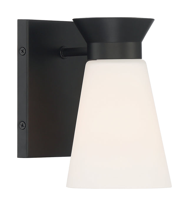 Myhouse Lighting Nuvo Lighting - 60-7311 - One Light Wall Sconce - Caleta - Black