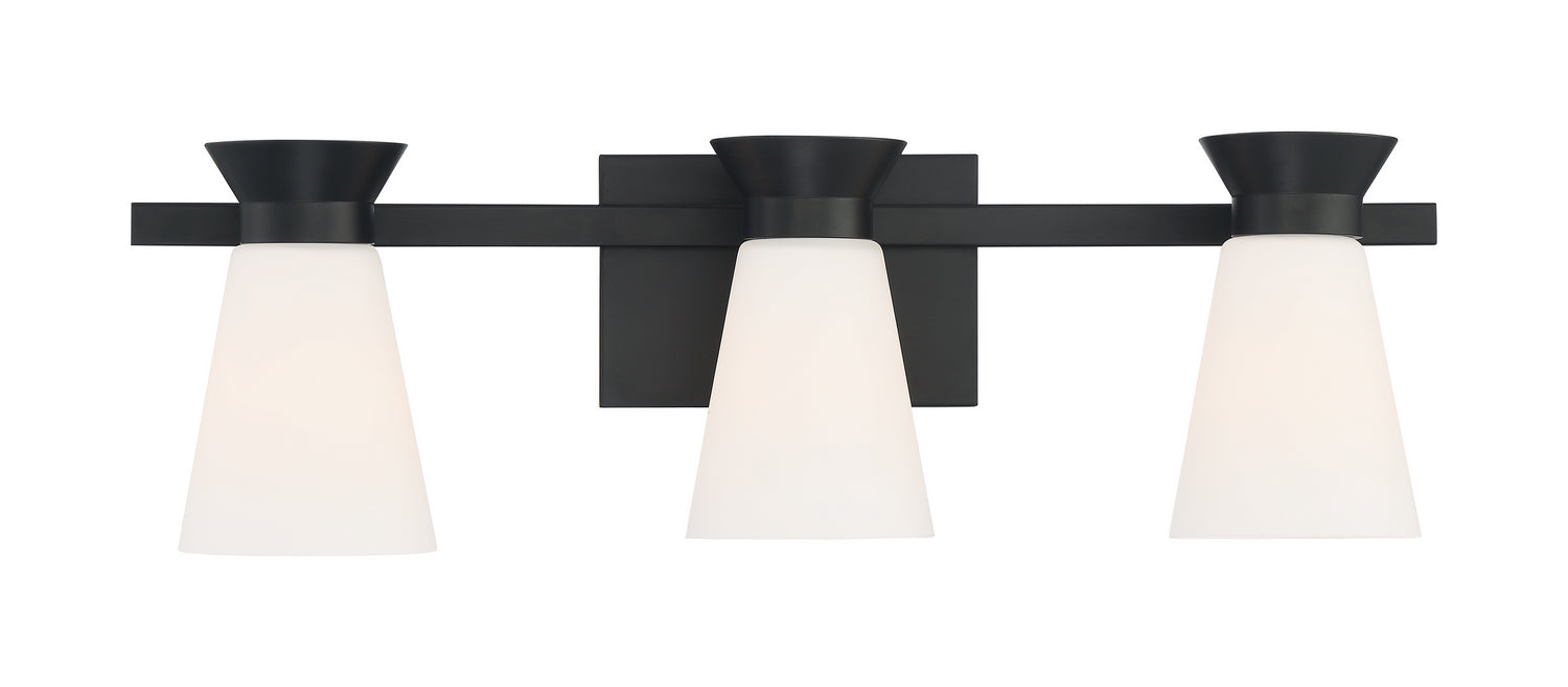 Myhouse Lighting Nuvo Lighting - 60-7313 - Three Light Vanity - Caleta - Black