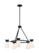 Myhouse Lighting Nuvo Lighting - 60-7315 - Five Light Chandelier - Caleta - Black