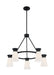 Myhouse Lighting Nuvo Lighting - 60-7315 - Five Light Chandelier - Caleta - Black