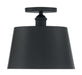 Myhouse Lighting Nuvo Lighting - 60-7332 - One Light Semi Flush Mount - Motif - Black / Gold Accents