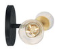 Myhouse Lighting Nuvo Lighting - 60-7342 - Two Light Vanity - Ryder - Black / Brushed Brass