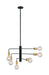 Myhouse Lighting Nuvo Lighting - 60-7344 - Six Light Chandelier - Ryder - Black / Brushed Brass