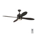 Myhouse Lighting Visual Comfort Fan - 4TSR56BNZD - 56``Ceiling Fan - Metrograph 56 - Deep Bronze