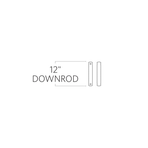 Myhouse Lighting Visual Comfort Fan - DR12CH - Downrod - Universal Downrod - Chrome