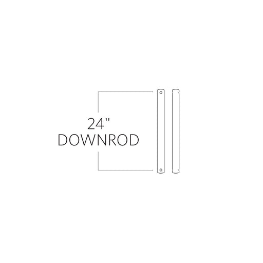 Myhouse Lighting Visual Comfort Fan - DR24CH - Downrod - Universal Downrod - Chrome