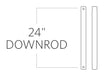 Myhouse Lighting Visual Comfort Fan - DR24DWZ - Downrod - Universal Downrod - Dark Weathered Zinc