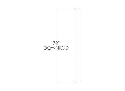 Myhouse Lighting Visual Comfort Fan - DR72DWZ - Downrod - Universal Downrod - Dark Weathered Zinc