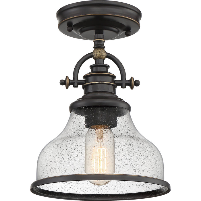 Myhouse Lighting Quoizel - GRTS1708PN - One Light Semi-Flush Mount - Grant - Palladian Bronze