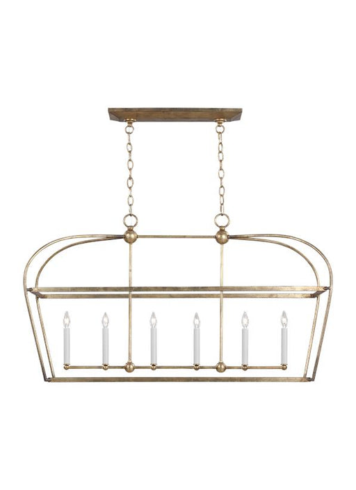 Myhouse Lighting Visual Comfort Studio - CC1216ADB - Six Light Chandelier - Stonington - Antique Gild