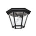 Myhouse Lighting Kichler - 9850BK - Two Light Outdoor Ceiling Mount - Madison - Black