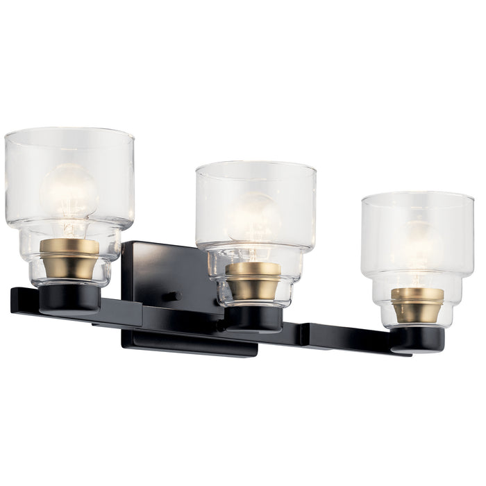 Myhouse Lighting Kichler - 55012BK - Three Light Bath - Vionnet - Black