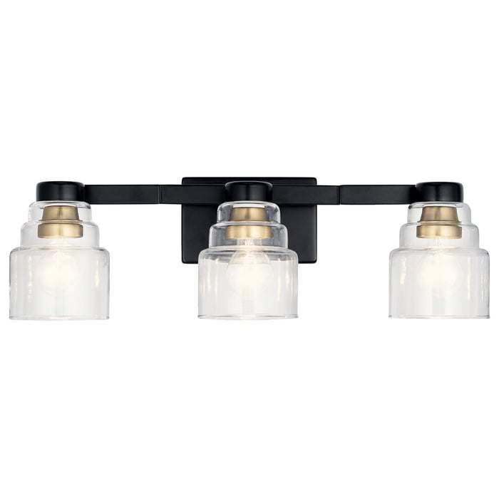 Myhouse Lighting Kichler - 55012BK - Three Light Bath - Vionnet - Black