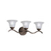 Myhouse Lighting Kichler - 6323TZ - Three Light Bath - Dover - Tannery Bronze