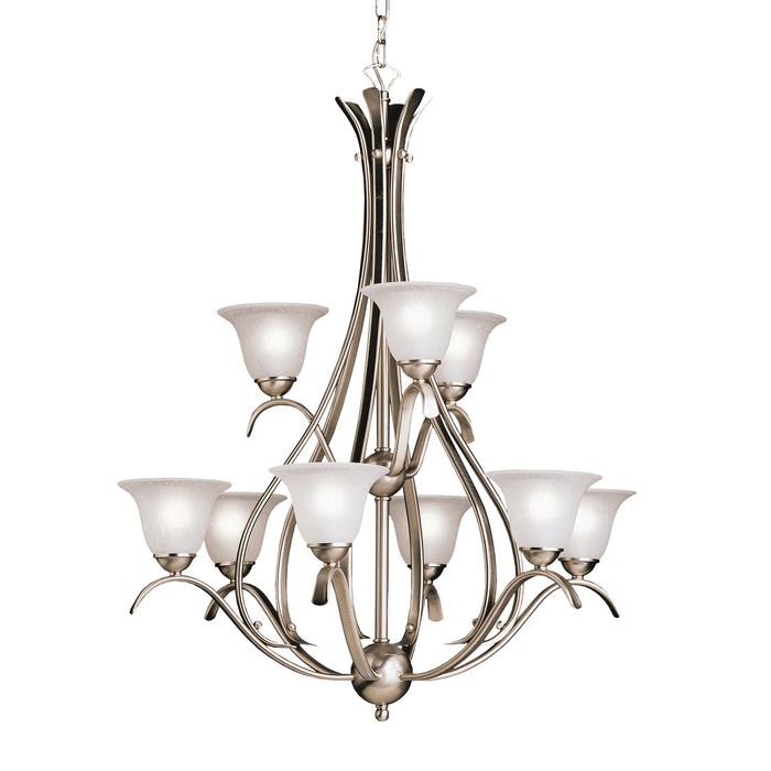 Myhouse Lighting Kichler - 2520NI - Nine Light Chandelier - Dover - Brushed Nickel