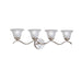 Myhouse Lighting Kichler - 6324NI - Four Light Bath - Dover - Brushed Nickel