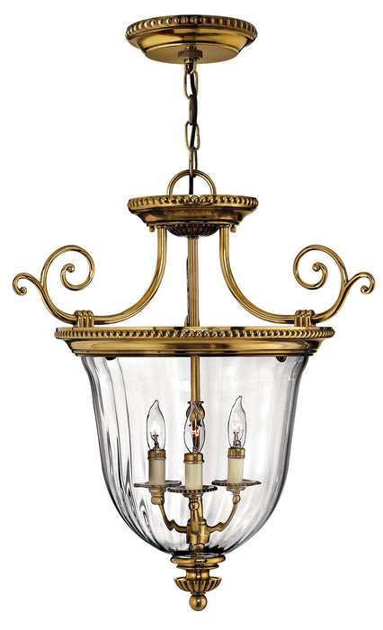 Myhouse Lighting Hinkley - 3613BB - LED Foyer Pendant - Cambridge - Burnished Brass