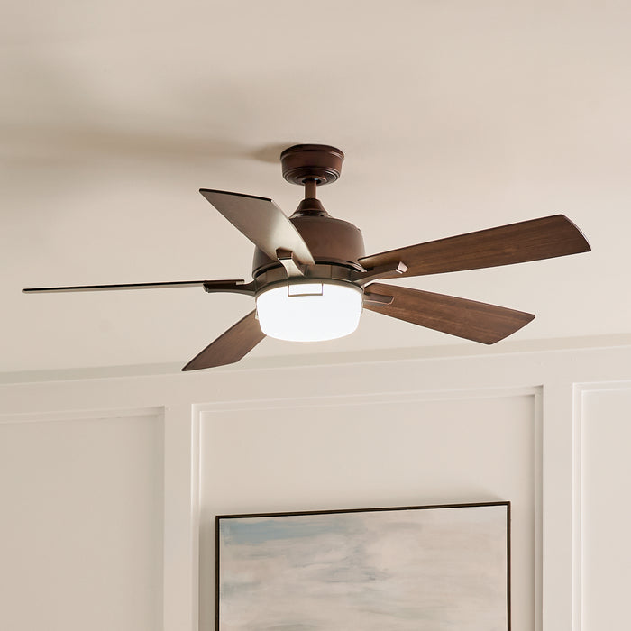 Myhouse Lighting Kichler - 300457OBB - 52"Ceiling Fan - Leeds - Oil Brushed Bronze