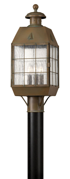 Myhouse Lighting Hinkley - 2371AS - LED Post Top/ Pier Mount - Nantucket - Aged Brass