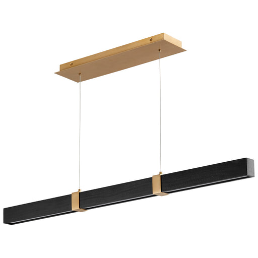 Myhouse Lighting Oxygen - 3-48-1540 - LED Pendant - Decca - Aged Brass W/ Black Oak