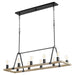 Myhouse Lighting Quorum - 84-10-6941 - Ten Light Chandelier - Paxton - Textured Black w/ Weathered Oak Finish