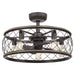 Myhouse Lighting Quoizel - RDY3122PN - Five Light Fandelier - Dury - Palladian Bronze