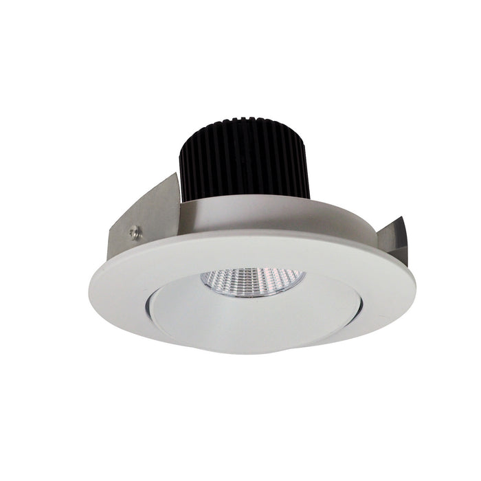 Myhouse Lighting Nora Lighting - NIO-4RCCDXWW - 4" Adj. Round Cone Regressed - Rec Iolite - White Reflector / White Flange