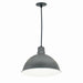 Myhouse Lighting Nora Lighting - NRLM-16C2540GMWLE4 - 16" Rlm Shade - LED Rlm - Gun Metal Outer / White Inner