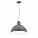 Myhouse Lighting Nora Lighting - NRLM-16C3830GMWLE4 - 16" Rlm Shade - LED Rlm - Gun Metal Outer / White Inner
