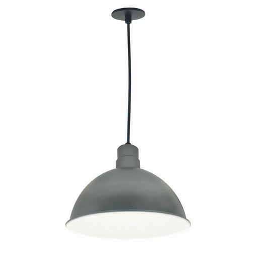 Myhouse Lighting Nora Lighting - NRLM-16C3840GMWLE4 - 16" Rlm Shade - LED Rlm - Gun Metal Outer / White Inner