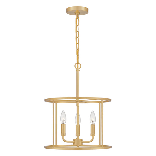 Myhouse Lighting Quoizel - ABR2814AB - Three Light Pendant - Abner - Aged Brass