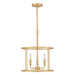 Myhouse Lighting Quoizel - ABR2814AB - Three Light Pendant - Abner - Aged Brass