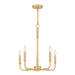 Myhouse Lighting Quoizel - ABR5018AB - Five Light Chandelier - Abner - Aged Brass