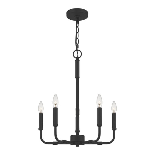 Myhouse Lighting Quoizel - ABR5018MBK - Five Light Chandelier - Abner - Matte Black