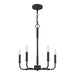 Myhouse Lighting Quoizel - ABR5018MBK - Five Light Chandelier - Abner - Matte Black