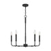 Myhouse Lighting Quoizel - ABR5024MBK - Five Light Chandelier - Abner - Matte Black