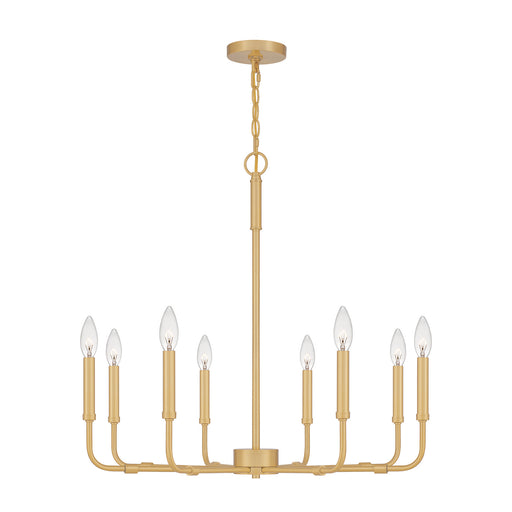 Myhouse Lighting Quoizel - ABR5028AB - Eight Light Chandelier - Abner - Aged Brass