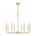 Myhouse Lighting Quoizel - ABR5028AB - Eight Light Chandelier - Abner - Aged Brass