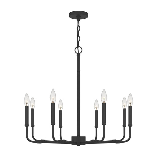 Myhouse Lighting Quoizel - ABR5028MBK - Eight Light Chandelier - Abner - Matte Black