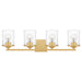 Myhouse Lighting Quoizel - ABR8628AB - Four Light Bath - Abner - Aged Brass