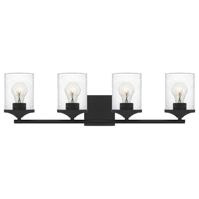 Myhouse Lighting Quoizel - ABR8628MBK - Four Light Bath - Abner - Matte Black