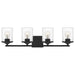 Myhouse Lighting Quoizel - ABR8628MBK - Four Light Bath - Abner - Matte Black