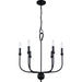 Myhouse Lighting Quoizel - BLA5022MBK - Six Light Chandelier - Blanche - Matte Black