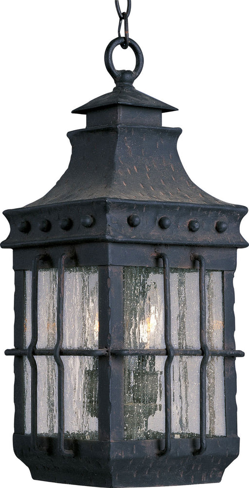 Myhouse Lighting Maxim - 30088CDCF - Three Light Outdoor Hanging Lantern - Nantucket - Country Forge
