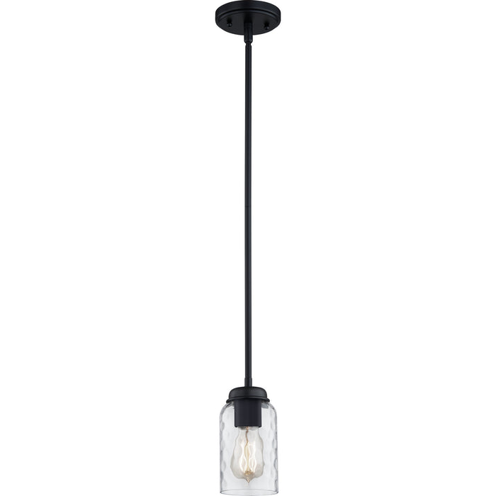 Myhouse Lighting Quoizel - BLA1505MBK - One Light Mini Pendant - Blanche - Matte Black