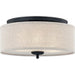 Myhouse Lighting Quoizel - BLA1616MBK - Three Light Flush Mount - Blanche - Matte Black