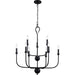 Myhouse Lighting Quoizel - BLA5027MBK - Nine Light Chandelier - Blanche - Matte Black