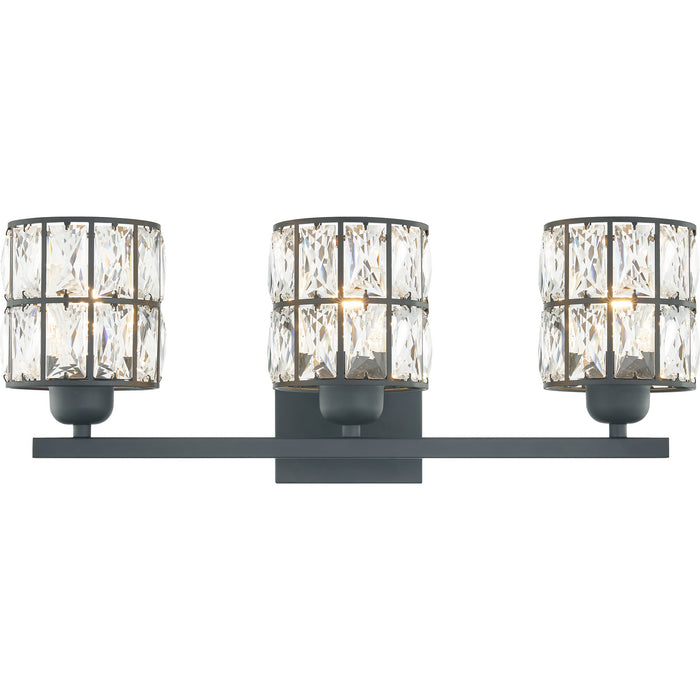 Myhouse Lighting Quoizel - GIB8622MBK - Three Light Bath - Gibson - Matte Black