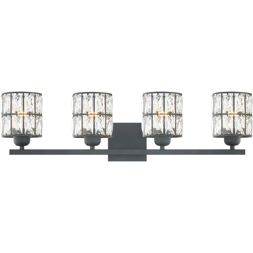 Myhouse Lighting Quoizel - GIB8630MBK - Four Light Bath - Gibson - Matte Black